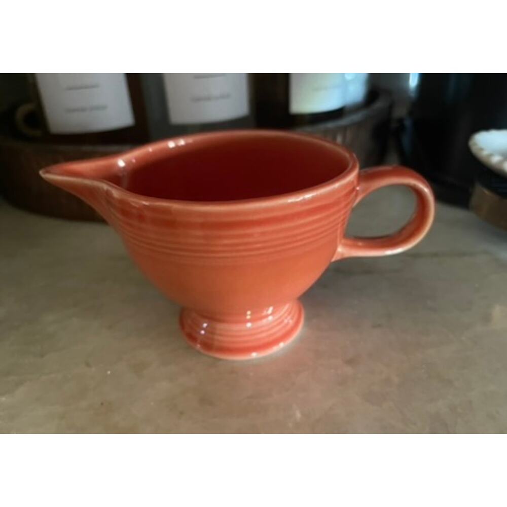 Fiesta ware persimmon creamer vintage